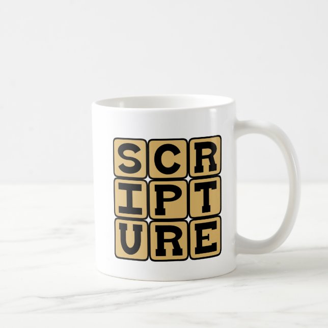 Caneca De Café Escritura, Estudo Bíblico (Direita)