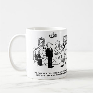 Caneca De Café Escrivão pedir para Bridegroom parar de jurar