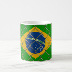 Caneca De Café Escudo da Bandeira do Brasil