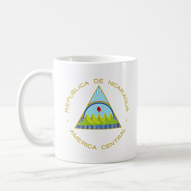 Caneca De Café Escudo da Nicarágua (Esquerda)