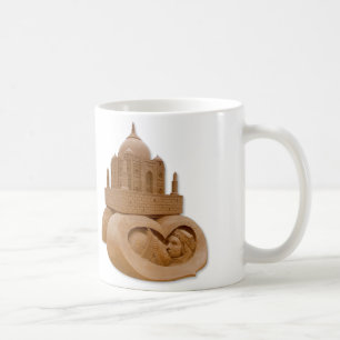 Caneca De Café Escultura de areia de Taj Mahal por Sudarsan Pattn
