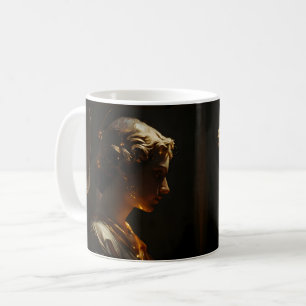 Caneca De Café Escultura de Arte Angelical Etéreo