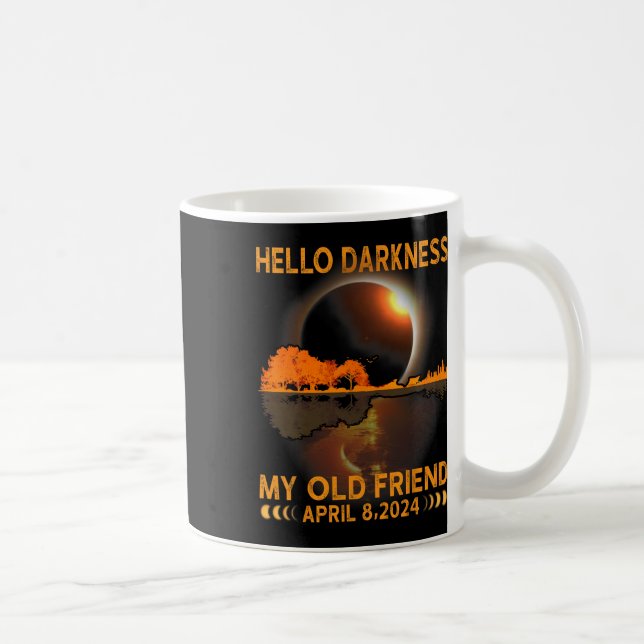 Caneca De Café Escuridão Meu Amigo Eclipse Solar Abril 8 2024 Fun (Direita)