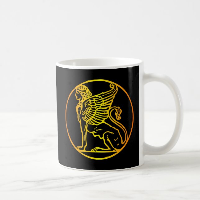 Caneca De Café Esfinge Dourado (Direita)