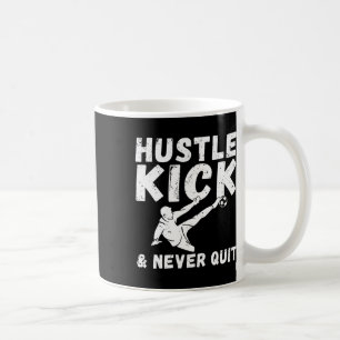 Caneca De Café Esforce-se, chute e nunca desista do futebol