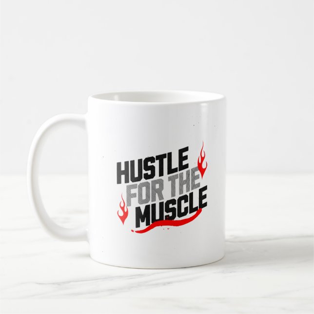 Caneca De Café Esforce-se Pelo Músculo Ginásio Motivacional (Esquerda)