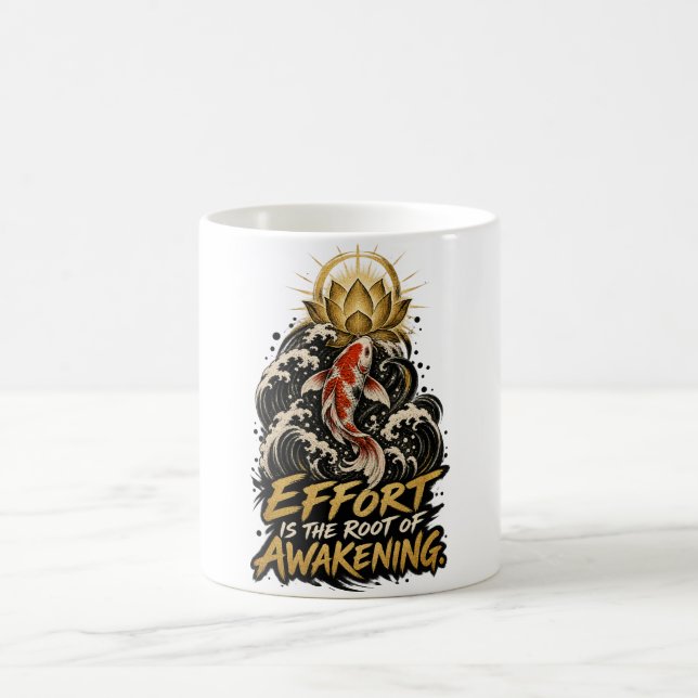 Caneca De Café Esforço é a Raiz do Despertar Dhammapada Café (Centro)