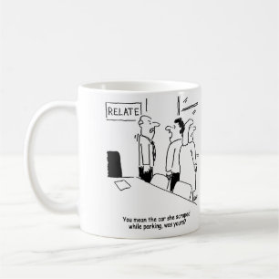 Caneca De Café Esfregões de esposas Relatam o carro do conselhei
