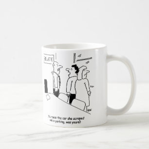 Caneca De Café Esfregões de esposas Relatam o carro do conselheir