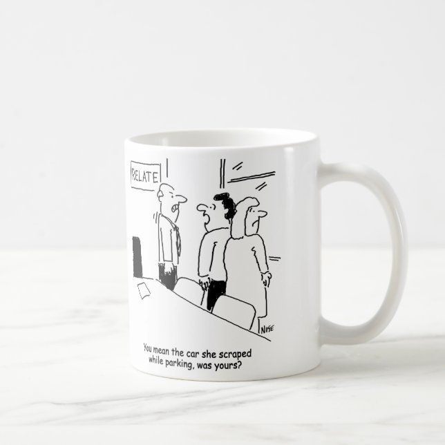 Caneca De Café Esfregões de esposas Relatam o carro do conselheir (Direita)