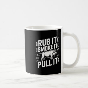 Caneca De Café Esfregue Fume Puxe Churrasco De Porco Divertido