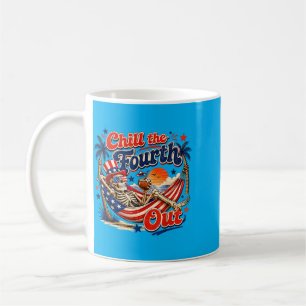 Caneca De Café Esfrie o Quarto Patriótico Esqueleto Praia