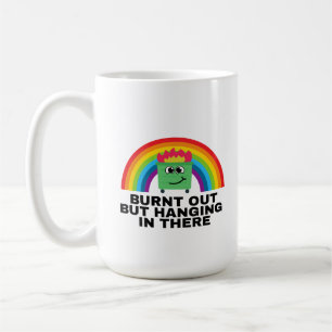 Caneca De Café Esgotado, Mas Segurando as Pontas