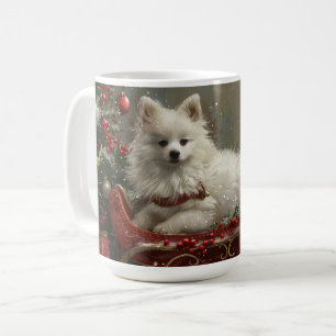 Caneca De Café Eskimo americano Cachorro Festivo
