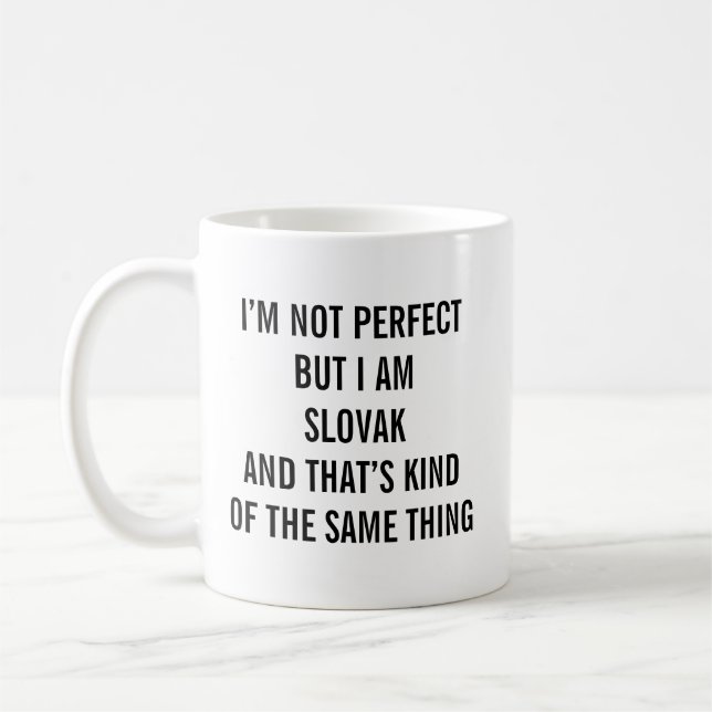 Caneca De Café Eslováquia engraçada (Esquerda)