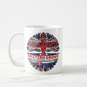 Caneca De Café Eslováquia Eslovaco Reino Unido Árvore Britânica