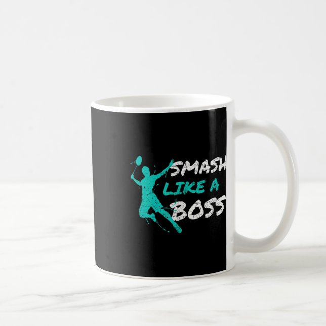 Caneca De Café Esmaga Como Um Chefe Badminton Speedminton Crossmi (Direita)