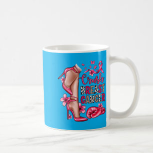 Caneca De Café Esmagar o Brilho do Câncer de Mama Faixa Rosa Cons