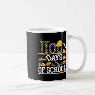 Caneca De Café Esmagei 100 Dias De Construção De Meninos Escolare