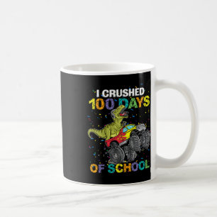 Caneca De Café Esmagei 100 Dias De Dinosau De Monstro Escolar