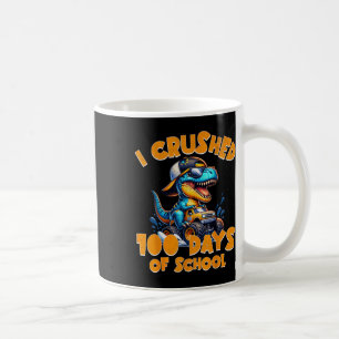 Caneca De Café Esmagei 100 Dias De Escola Para Rapazes 100º Dia D
