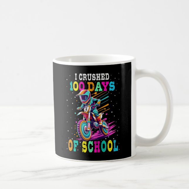 Caneca De Café Esmagei 100 dias na escola Motocross (Direita)