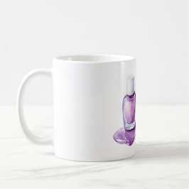 Caneca De Café Esmalte Roxo Bonito