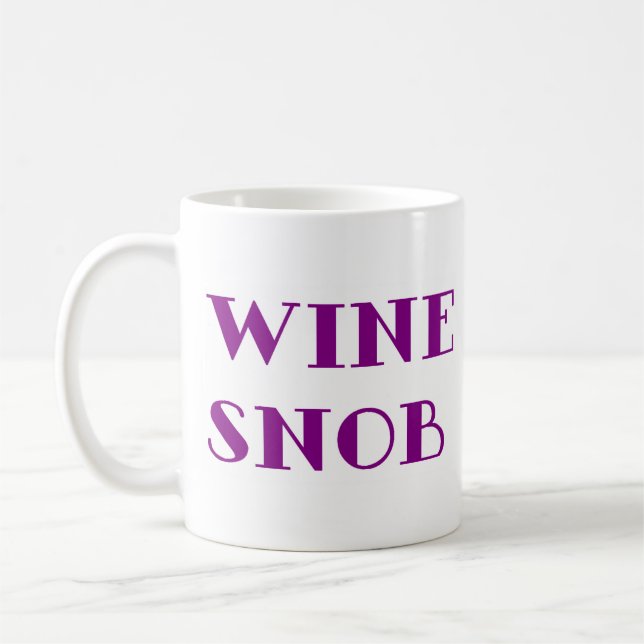 Caneca De Café Esnobe de vinho (Esquerda)