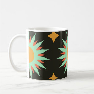 Caneca De Café Esotérica elegante forma uma arte de padrão contín