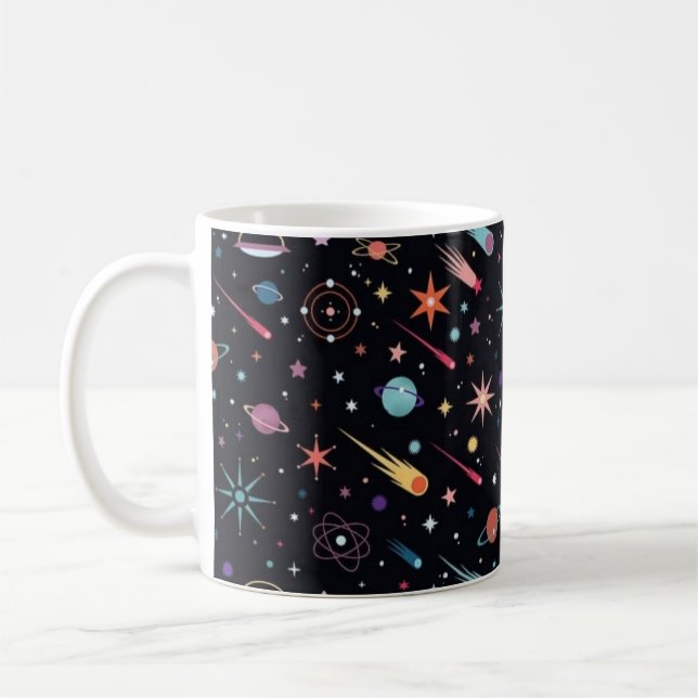 Caneca De Café Espaço e galáxia (Esquerda)