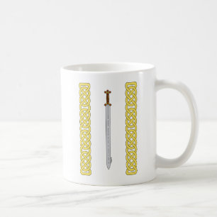 Caneca De Café Espada celta e Knotwork