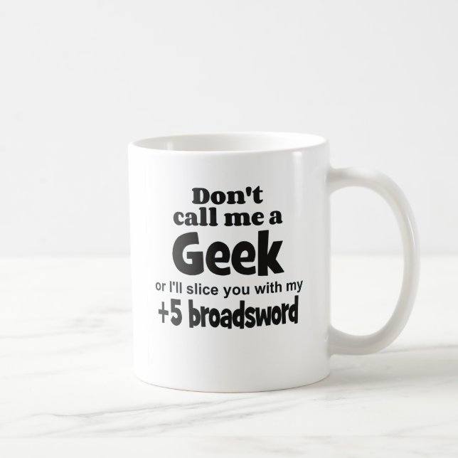 Caneca De Café Espada de geek (Direita)