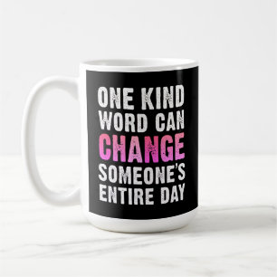 Caneca De Café Espalhar gentileza com nossa palavra de um tipo po