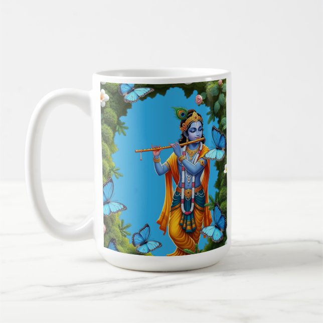 Caneca De Café Espalhar o amor, viver como Krishna - Sabedoria di (Esquerda)