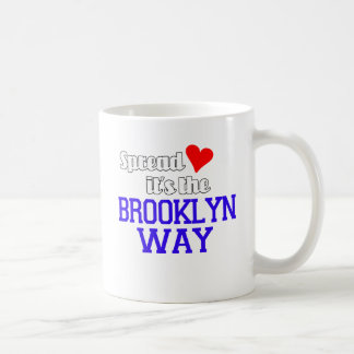 Caneca De Café Espalhe o amor a maneira de Brooklyn