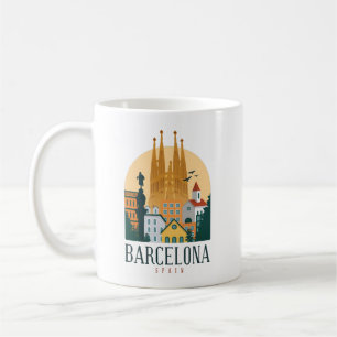 Caneca De Café Espanha de Barcelona Coffee Mug