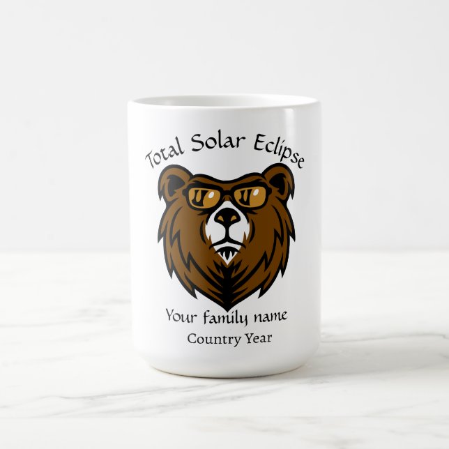 Caneca De Café Espanha de Eclipse Solar Total 2026 personalizada (Centro)