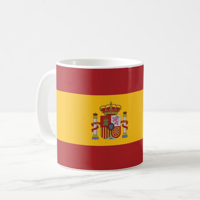 Caneca De Café Espanha de Sinalizador espanhol (Frente Esquerda)