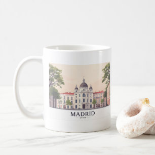 Caneca De Café Espanha do Palácio Real de Madrid Viagem Design