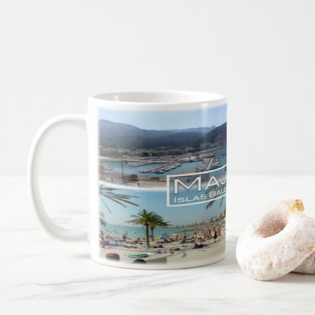 Caneca De Café Espanha - Espana - Ilhas Baleares - Maiorca - (Com Donut)