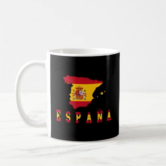 Caneca De Café Espanha Flag Espana (Esquerda)