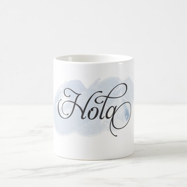 Caneca De Café Espanhol - Hola (Centro)
