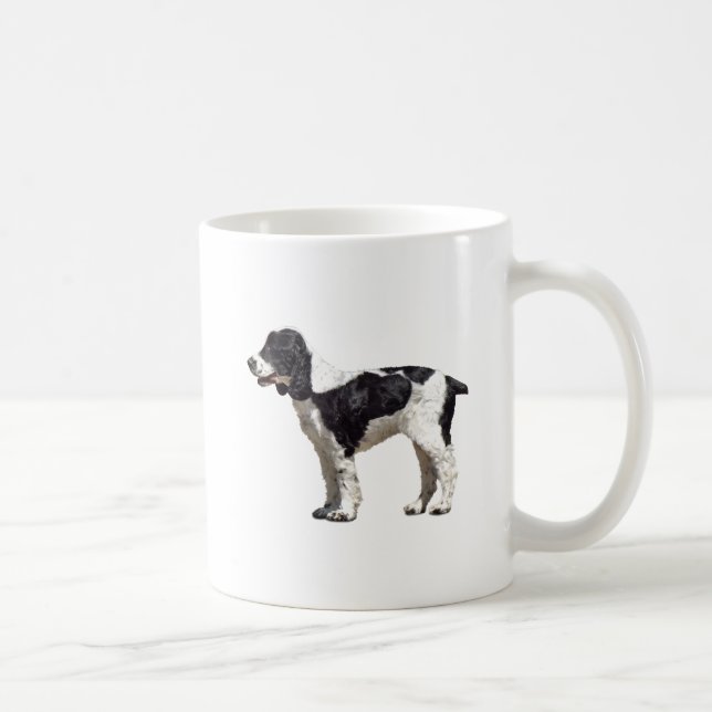 Caneca De Café Espanhol preto e branco (Direita)
