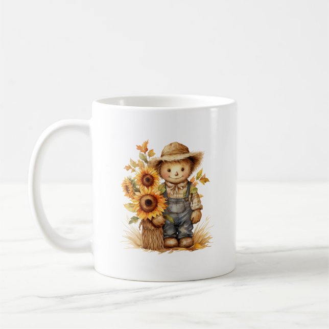 Caneca De Café Espantalho Girassol (Esquerda)