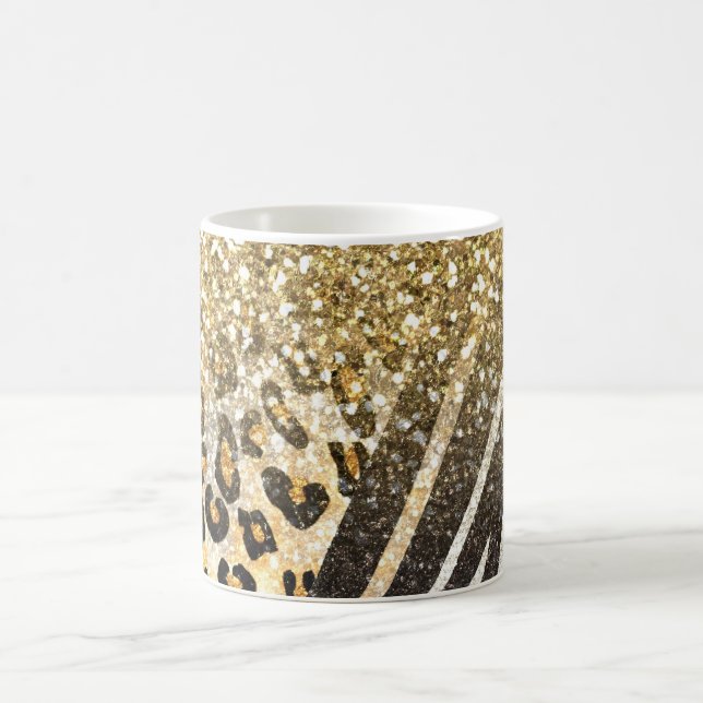 Caneca De Café Espantoso, giro, leopardo-de-ouro e zebra (Centro)