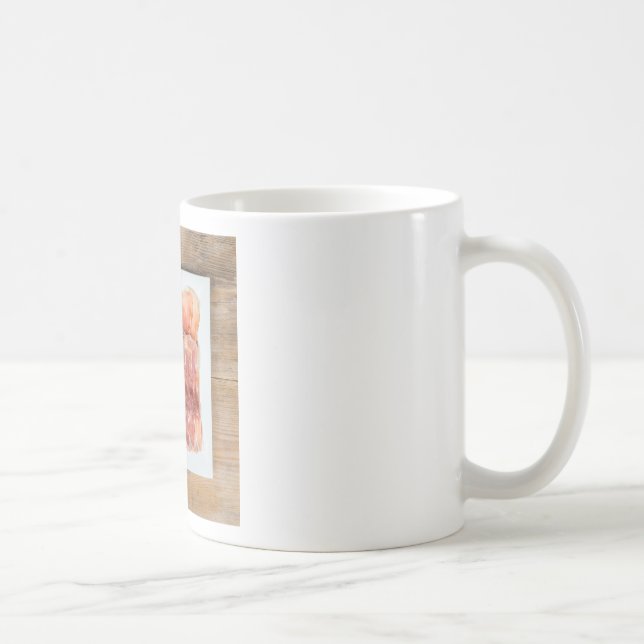 Caneca De Café Espargos verdes com presunto e morangos (Direita)