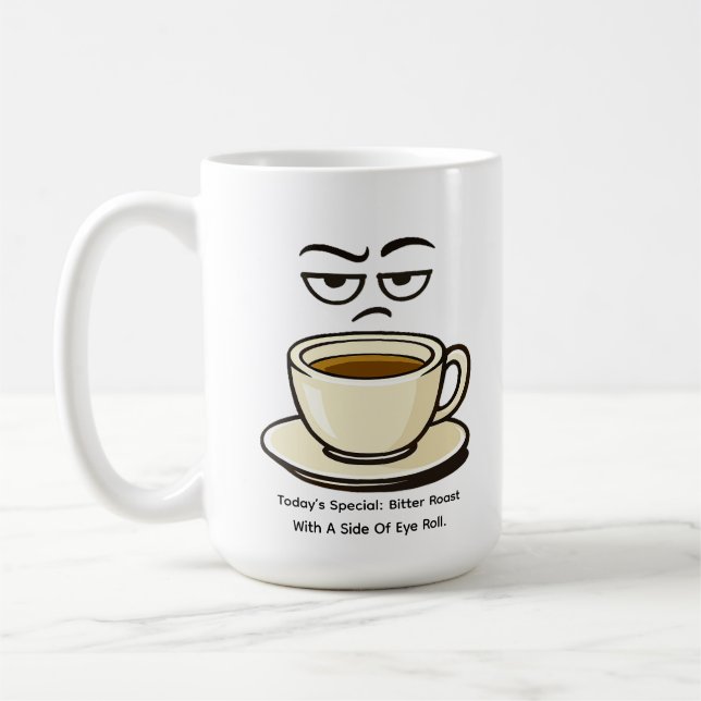 Caneca De Café Especial do Dia: Torrado Amargo  (Esquerda)