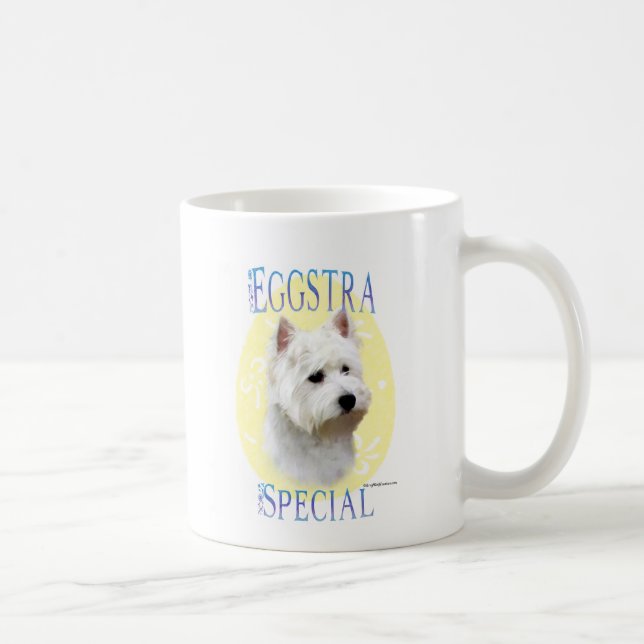 Caneca De Café Especial Westie Eggstra (Direita)