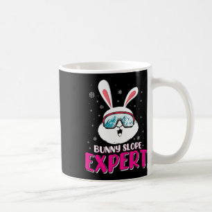 Caneca De Café Especialista em Encosta de Coelho Esquiando Mulher