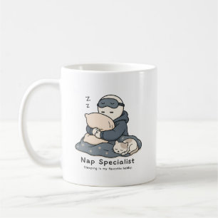 Caneca De Café Especialista em Soneca Piada Amante do Sono Meme